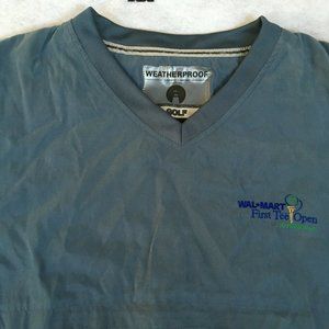 #66 Weatherproof Golf WalMart Fist Tee Open Pebble Beach Jacket Men's XL Caribe